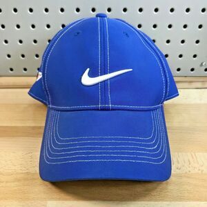 Nike Golf Hat TEI Sponsor Logo Blue White Adjustable Size Strapback Closure EUC